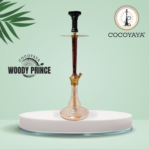COCOYAYA Prince Woody Hookah 22.2" Golden Brown