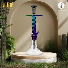 Load image into Gallery viewer, COCOYAYA Jade Series Valeriya Zeta Hookah Rainbow (Design 4 Transparent Base)(With Bag)