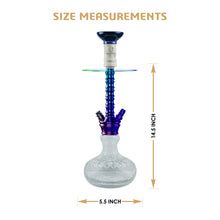 Load image into Gallery viewer, COCOYAYA Conquer Series Suzie Hookah Rainbow (Transparent Base)(With Bag)