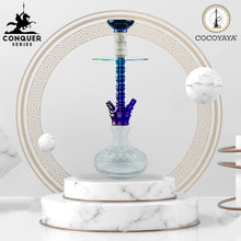 Load image into Gallery viewer, COCOYAYA Conquer Series Suzie Hookah Rainbow (Transparent Base)(With Bag)