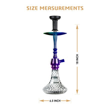 Load image into Gallery viewer, COCOYAYA Jade Series Shisha Cut Glass Base Tokyo Hookah Rainbow(with bag)