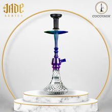 Load image into Gallery viewer, COCOYAYA Jade Series Shisha Cut Glass Base Tokyo Hookah Rainbow(with bag)