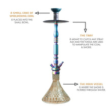 Load image into Gallery viewer, COCOYAYA King Series Carlos Hookah Rainbow(with bag)