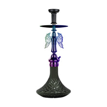 Load image into Gallery viewer, COCOYAY Angel Series Shadow Hookah Rainbow (Dark Green Base)(with bag)