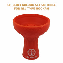 Load image into Gallery viewer, COCOYAYA Silicon Chillum For All Hookah Red
