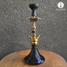 Load image into Gallery viewer, COCOYAYA Prince Series Simba 2.0 Hookah Golden ( Black Base ) With Bag