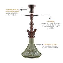 Load image into Gallery viewer, COCOYAYA Prince Series Simba Hookah Rose Golden ( Base Grey )(with bag)
