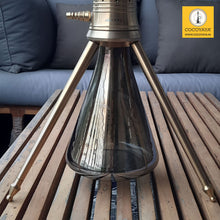 Load image into Gallery viewer, COCOYAYA Snowtini Series Denali Hookah Golden with Bag (Dark Grey Base) With Bag