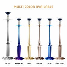 Load image into Gallery viewer, Coco Slims SEries Sterling Hookah 30 Inch Silver(with bag)