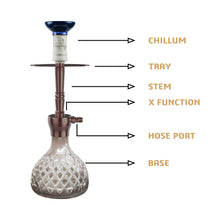 Load image into Gallery viewer, COCOYAYA Conquer Series Sumera Hookah Rose Golden(with bag)