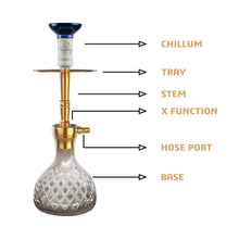 Load image into Gallery viewer, COCOYAYA Conquer Series Sumera Hookah Golden(with bag)