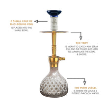 Load image into Gallery viewer, COCOYAYA Conquer Series Sumera Hookah Golden(with bag)