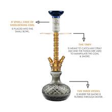 Load image into Gallery viewer, COCOYAYA Conquer Series Suzie Hookah Golden(with bag)