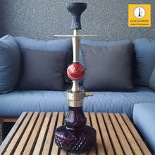 Load image into Gallery viewer, COCOYAYA T20 Hookah Golden (Dark Purple Base) With Bag
