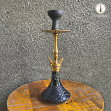 Load image into Gallery viewer, COCOYAYA Prince Series Tachi Bana Hookah Golden (Ocean Blue Base) With Bag