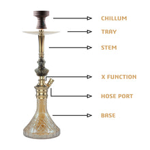 Load image into Gallery viewer, COCOYAYA Bohemian Series Thanos Hookah Champagne (Orange Base)(With Bag)