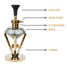 Load image into Gallery viewer, The Kohinoor Hookah Series 24 Inch Golden