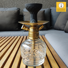 Load image into Gallery viewer, COCOYAYA X Series Hookah X15 Golden (Transparent Base)