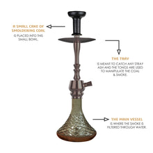 Load image into Gallery viewer, COCOYAYA Jade Series Hookah Tokyo Coffee (Gray Base )(with bag)