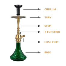 Load image into Gallery viewer, COCOYAYA Jade Series Hookah Tokyo Golden (Grren Base )(with bag)