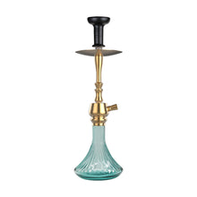 Load image into Gallery viewer, COCOYAYA Jade Series Hookah Tokyo Golden (Light Blue Base)(with bag)