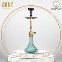 Load image into Gallery viewer, COCOYAYA Jade Series Hookah Tokyo Golden (Light Blue Base)(with bag)