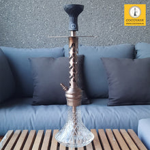 Load image into Gallery viewer, COCOYAYA Jade Series Valeriya Hookah Rose Golden (Design 6 Transparent Base) with Bag