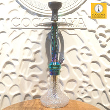 Load image into Gallery viewer, COCOYAYA Jade Series Valeria Hookah Rainbow ( Design 9 Transparent Base ) With Bag
