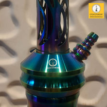 Load image into Gallery viewer, COCOYAYA Jade Series Valeria Hookah Rainbow ( Design 9 Transparent Base ) With Bag
