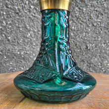 Load image into Gallery viewer, COCOYAYA Jade Series Valeria Hookah Golden (Design 9 Dark Aqua Green Base) With Bag