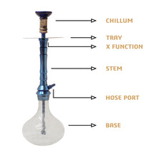 Load image into Gallery viewer, COCOYAYA Mafioso Series Vargo Hookah 26 Inch Blue (with bag)