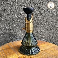Load image into Gallery viewer, COCOYAYA Mini Ferro Series Vini Hookah Golden ( Dark Green Base) with Bag