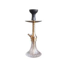 Load image into Gallery viewer, COCOYAYA VIP Takeover Series Bobby Hookah Golden (Transparent Base) With Bag