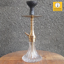 Load image into Gallery viewer, COCOYAYA VIP Takeover Series Bobby Hookah Golden (Transparent Base) With Bag