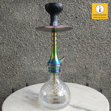 Load image into Gallery viewer, COCOYAYA VIP Takeover Series Bobby Hookah Rainbow ( Transparent Base ) With Bag