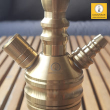 Load image into Gallery viewer, COCOYAYA VIP Takeover Series Robby Hookah Golden ( Black Base ) With Bag