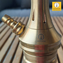 Load image into Gallery viewer, COCOYAYA VIP Takeover Series Bobby Hookah Golden ( Black Base ) With Bag