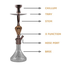 Load image into Gallery viewer, COCOYAYA Bohemian Series Wild Jo Hookah Coffee (Grey Base)(With Bag)
