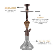 Load image into Gallery viewer, COCOYAYA Bohemian Series Wild Jo Hookah Coffee (Grey Base)(With Bag)