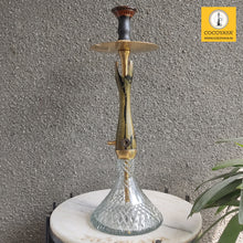 Load image into Gallery viewer, COCOYAYA Wood Pro Series Hookah Golden Green Stem (With Bag)
