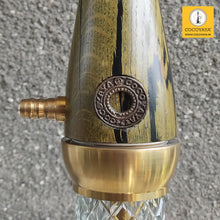 Load image into Gallery viewer, COCOYAYA Wood Pro Series Hookah Golden Green Stem (With Bag)