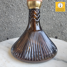 Load image into Gallery viewer, COCOYAYA Wood Pro Series Hookah Golden Brown Stem ( Grey Base )(with bag)