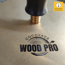 Load image into Gallery viewer, COCOYAYA Wood Pro Series Hookah Golden Brown Stem ( Grey Base )(with bag)