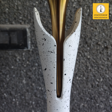 Load image into Gallery viewer, COCOYAYA Wood Pro Series Hookah Golden White Stem ( Grey Base )(with bag)