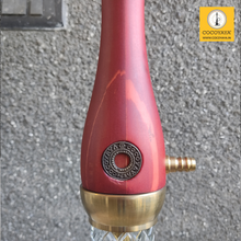 Load image into Gallery viewer, COCOYAYA Wood Pro Series Hookah Golden Wine Red Stem(with bag)