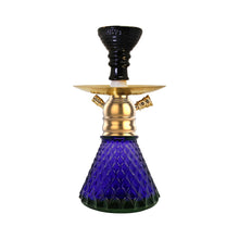 Load image into Gallery viewer, X Series X12 Hookah 11.5 Inch Dark Blue Golden