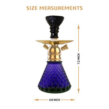 Load image into Gallery viewer, X Series X12 Hookah 11.5 Inch Dark Blue Golden