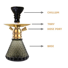 Load image into Gallery viewer, X Series X12 Hookah 11.5 Inch Black Golden