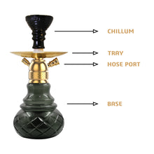 Load image into Gallery viewer, COCOYAYA X Series Hookah X5 Golden (Black Base)