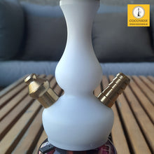 Load image into Gallery viewer, COCOYAYA XL Series Hookah XL2 Golden White ( Dark Purple Base ) With Bag